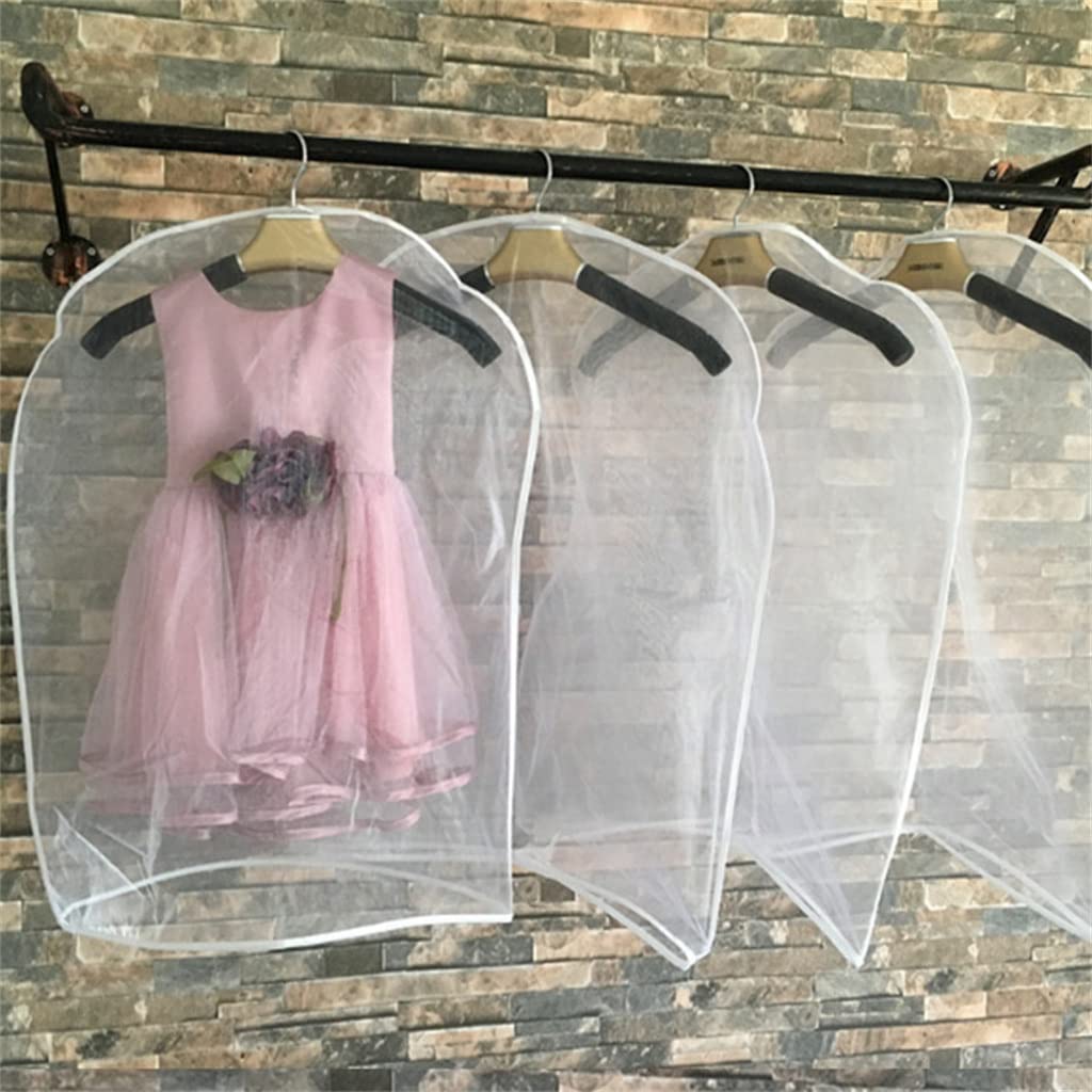 BAtlam Bolsas de Ropa para niños Fundas Protectoras de tamaño pequeño Bolsa de Almacenamiento de Ropa para niños Vestido Antipolvo (Gris Claro 50x70cm)