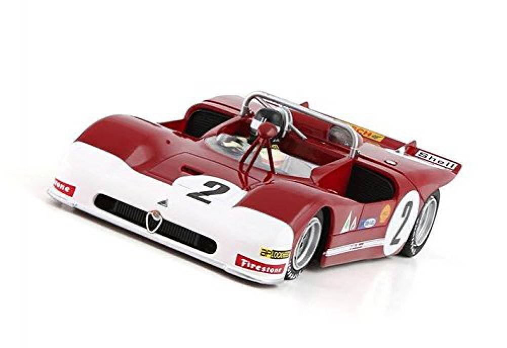 Miniature Alfa Romeo 33.3 Targa Florio 1971 N°2 De Adamich - Échelle 1/43, Résine M4 - Neuve
