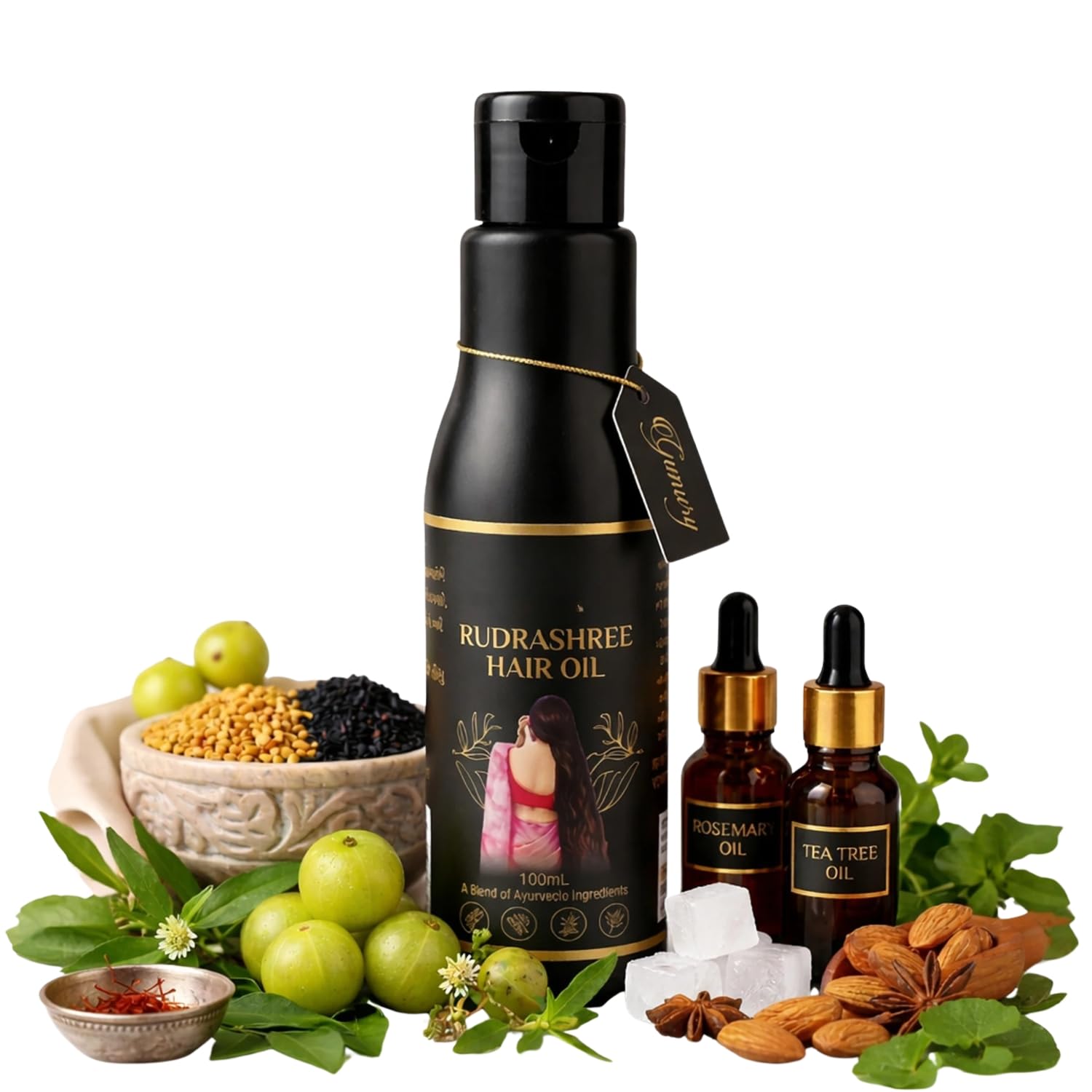 rud-ra-shree Ratna Hair oil | Reduces Hair Fall & Supports Regrowth | Hair Regrowth Formula for Men & Women | 100ml-image-20