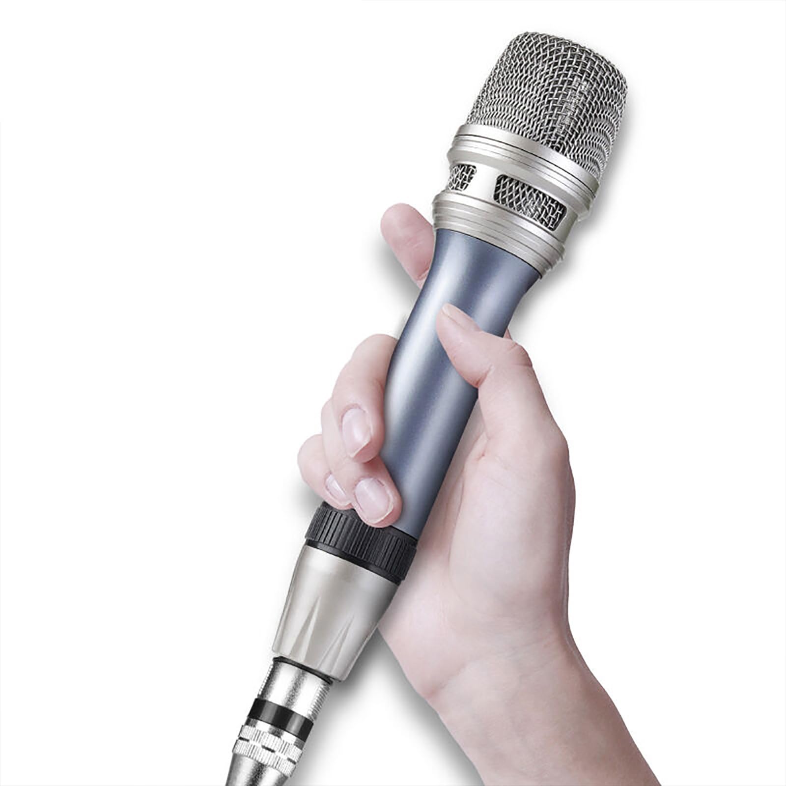 Micrófonos dinámicos cardioides para cantar en escenario, micrófonos profesionales con cable dinámicos de mano para karaoke Vo
