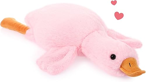 Vista 14 de Lenwen Peluche de ganso gigante de 51.2 pulgadas, peluche grande de pato suave, linda almohada de ganso, regalos de fiesta de cumpleaños para niños