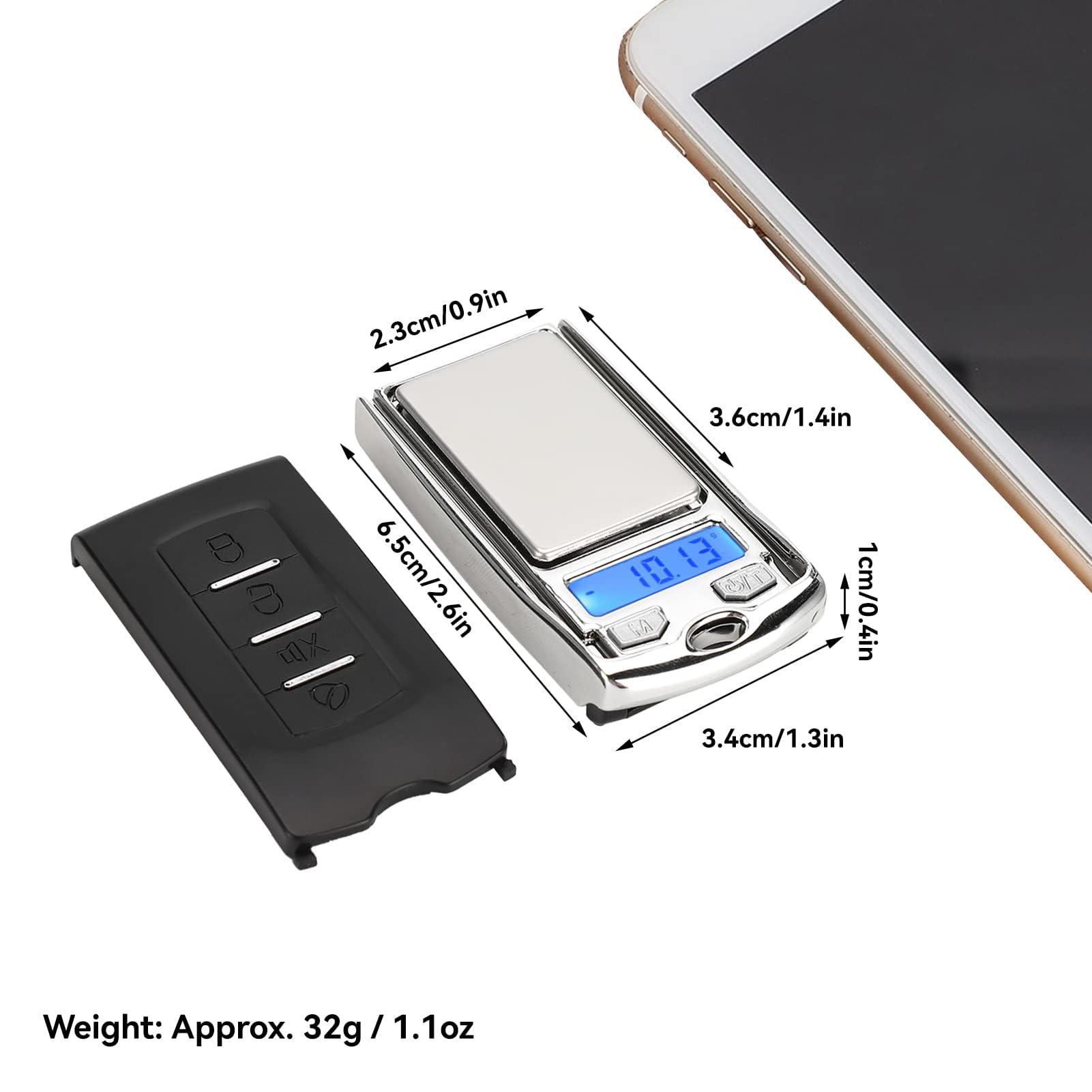 Bilancia Digitale Cucina Bilancia Di Precisione Digitale - 500 G/0,01 G, Multifunzione Con Tara, Per Oro, Spezie E Piccoli Oggetti Bilancia Digitale Di Precisione Prezzi - Foto 7