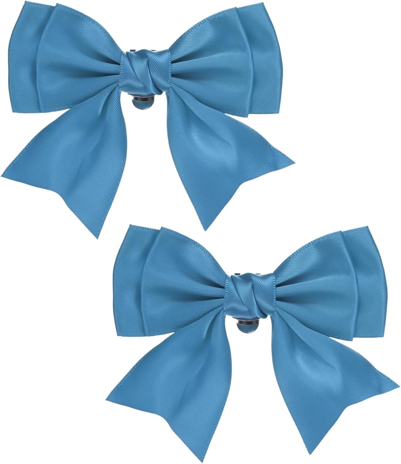 2-Pack Bow Shoe Clips, Satin Elegant Detachable Shoe Buckle Cute Bowknot Shoes Clip Removable for Women/DIY Decor/Wedding