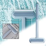 Shuttle Art 5 in 1 Cleaning Brush, Double-Sided Window Wipe & Screen Brush, for Wet & Dry Dual Use, Perfect for Cleaning Glass, Sweeping Hair & Dust, A Must-Have Household Cleaning Tool, Multicolor