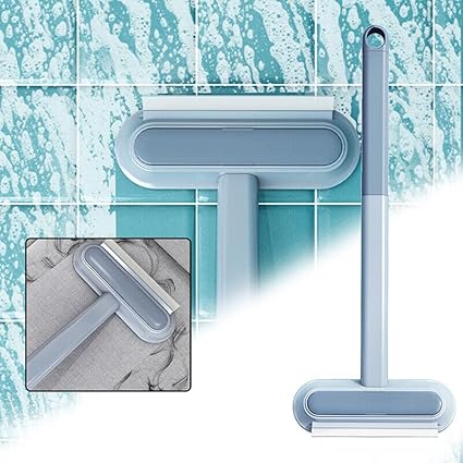 SHUTTLE ART 5 in 1 Cleaning Brush, Double-Sided Window Wipe and Screen Brush, Ideal for Wet and Dry Dual Use, Perfect for Cleaning Glass, Sweeping Hair and Dust, a Must-Have Household Cleaning Tool