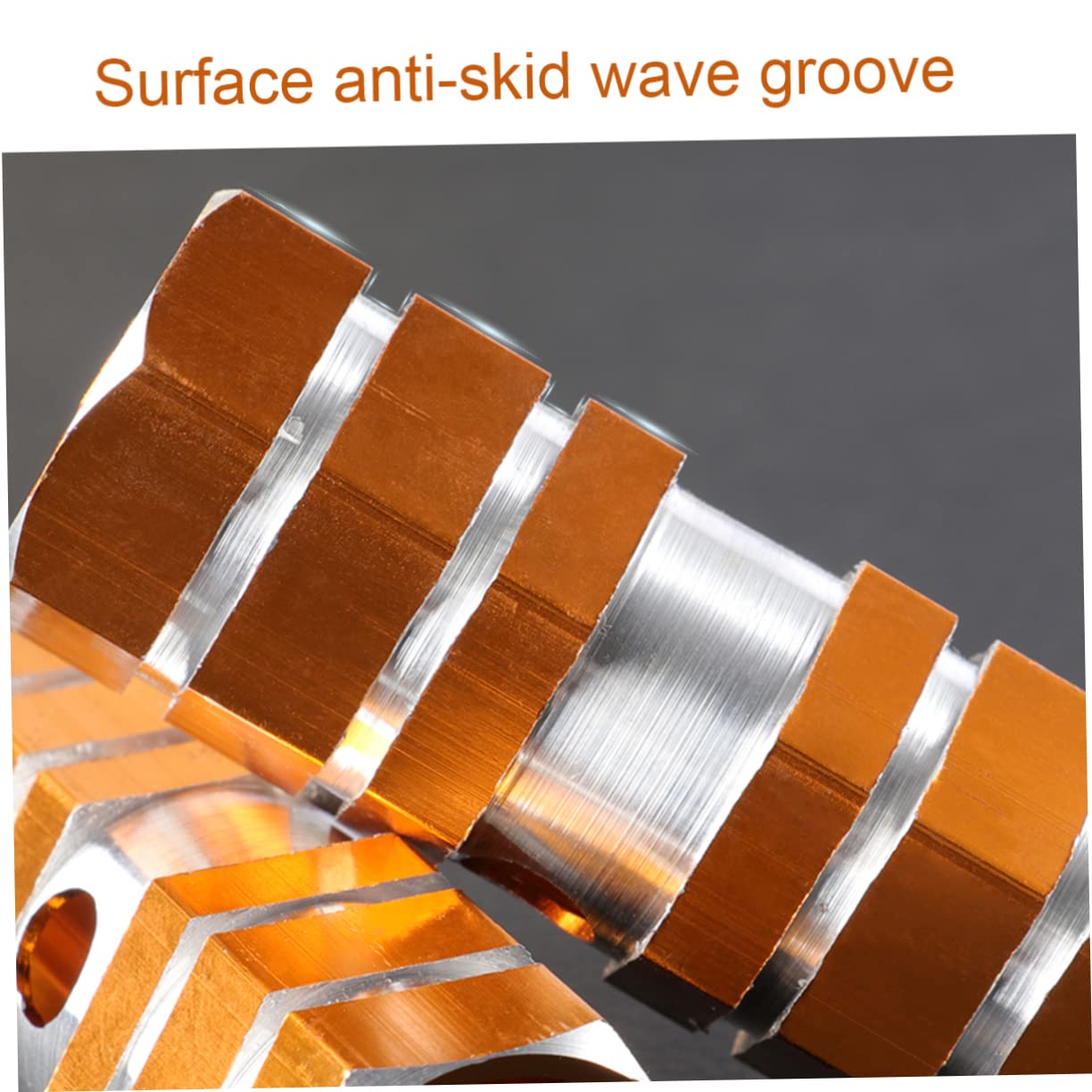 POPETPOP 1pair Aluminum Alloy Bike Pegs for Mountain Bike Rear Seat Footpegs for Repairing Sturdy Axle Cylinder Support for Adults and Boys and Girls Golden Finish Accessory for Cycling