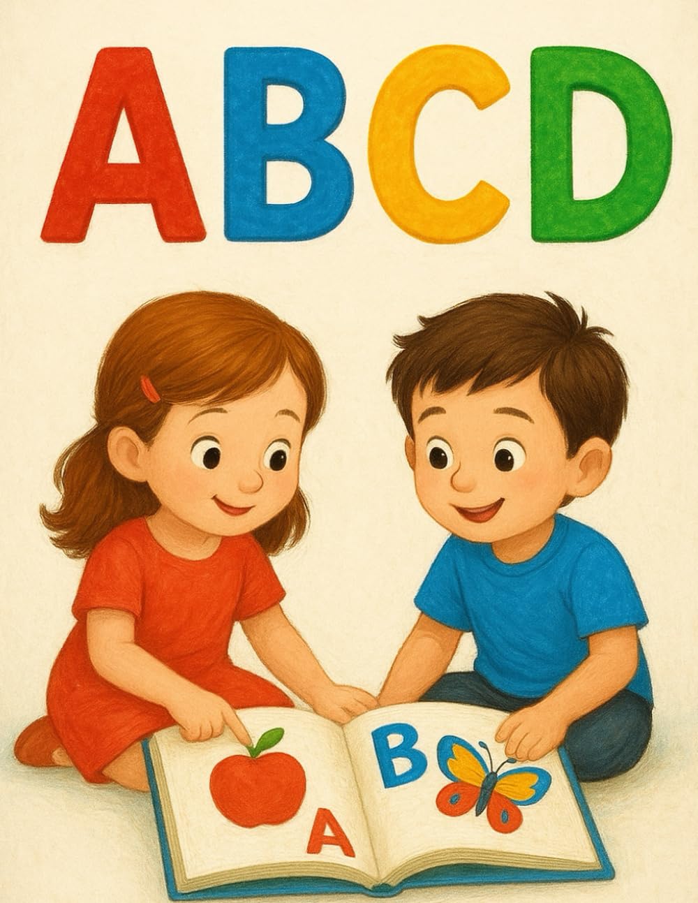 Learn ABCD: Alphabet Colouring Book for Kids (3–6 Years)