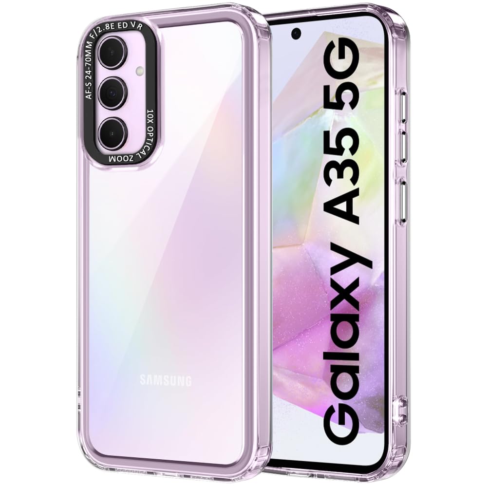 TheGiftKart Hybrid ShockProof Back Cover Case for Samsung Galaxy A35 5G | Stylish Camera Border | Electroplated Buttons | Crystal Clear Hard Back Case for Samsung A35 5G (TPU & PC, Transparent Bumper) (B0D6B7VDVC) Amazon Price History, Amazon Price Tracker