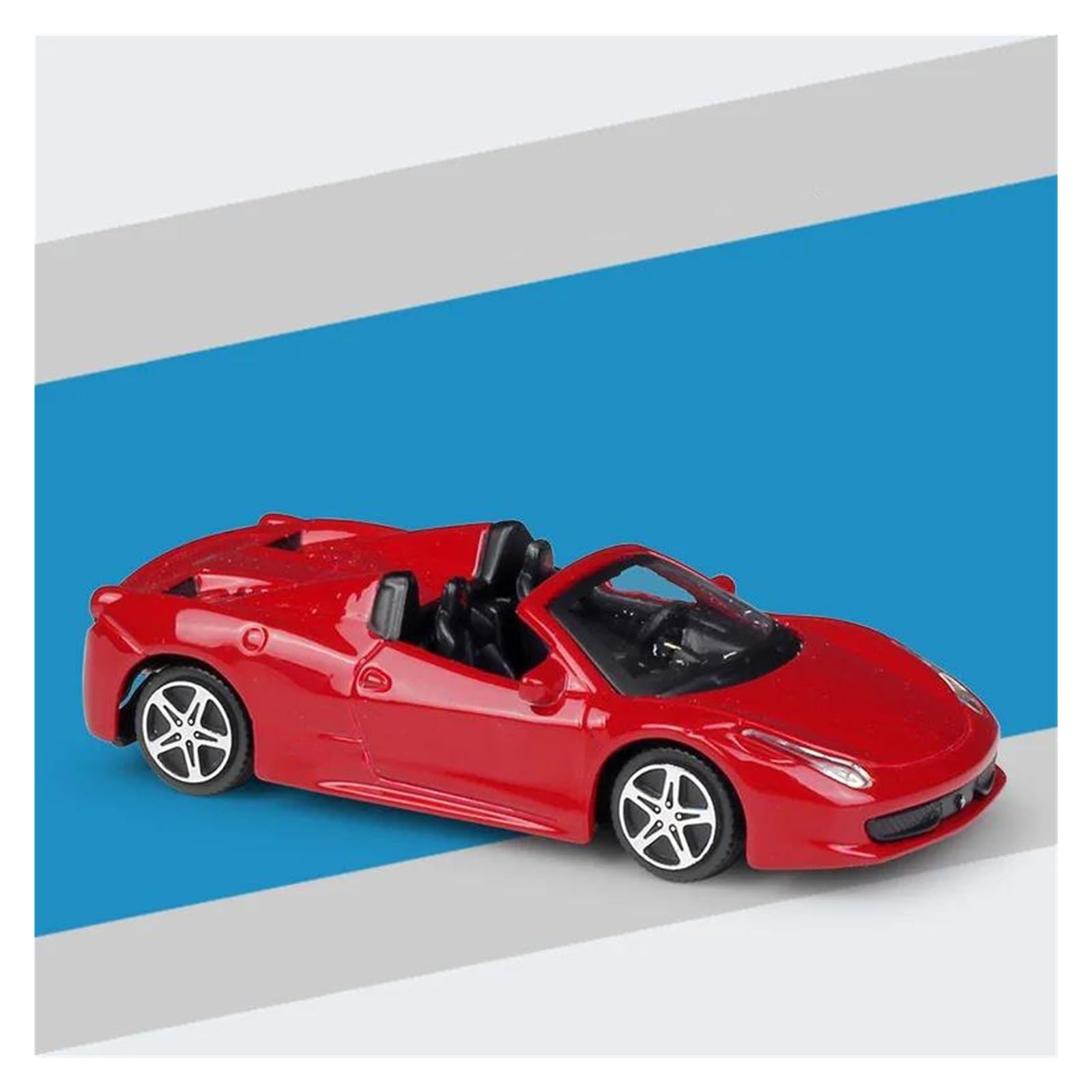 AUDSNI Die-Cast Diecast Car Model 1:43 For Ferrari 458 For Spider Alloy Diecast Car Model Collection(Red)