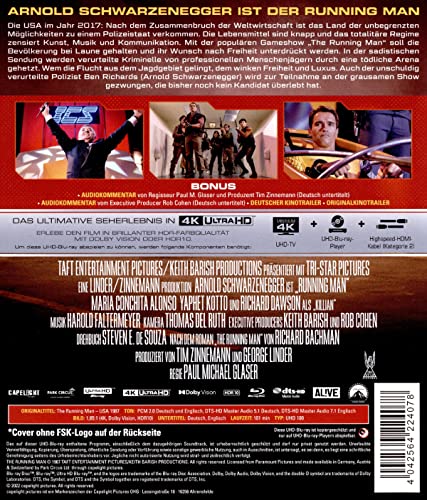 Running Man – 4K Blu-ray (UHD Blu-ray Disc)