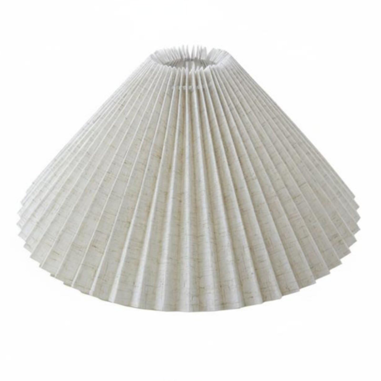 Foldable Pleated Lampshade Decorative Folding Lampshade Vision-Friendly Accordion Lamp Shade Removable for Hotel, Homestay, Linen - Table Lamp-image-28