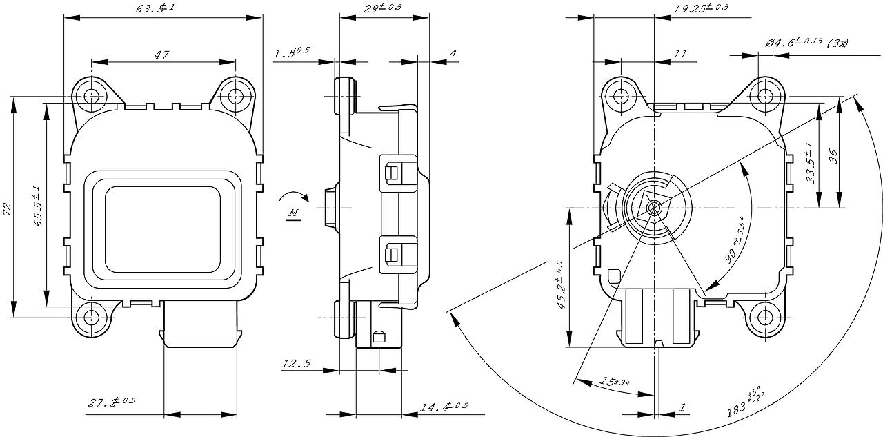 BOSCH Elemento di regolazione della portata dei fari 0132801142