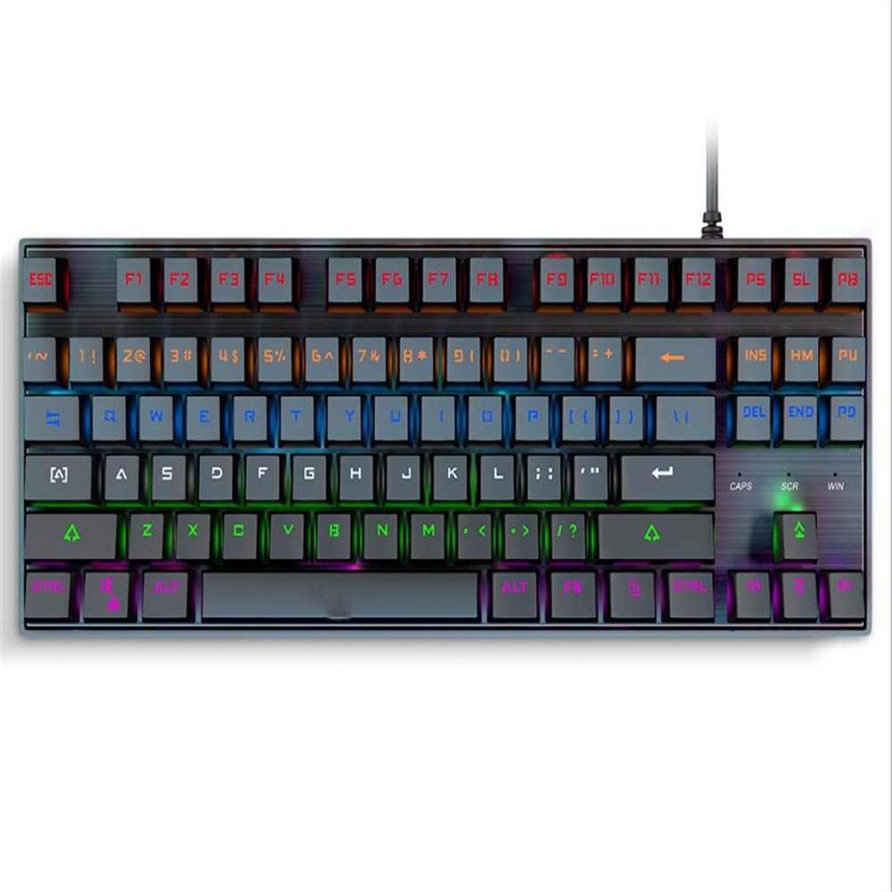 Stsmcl Keyboard USB wired metal backlight eugenic eating chicken shaft machinery game keyboard