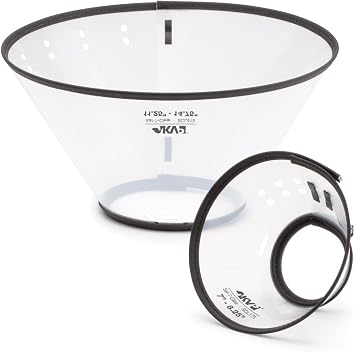 KVP Saf-T-Clear Dog Recovery Collar, Fits 15" to 25" Neck/12 Depth