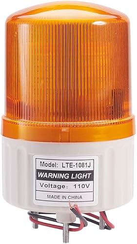 Vista 60 de Othmro Columna de luz de señal industrial LED alarma redonda torre indicador luz continua luz de advertencia roja verde DB 90db 24 V 3 W 1 unids