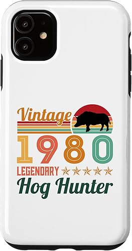 Miniatura 10 de iPhone 12 mini Retro Legendary Hog Hunter Vintage Pig Hog Boar Hunting Case