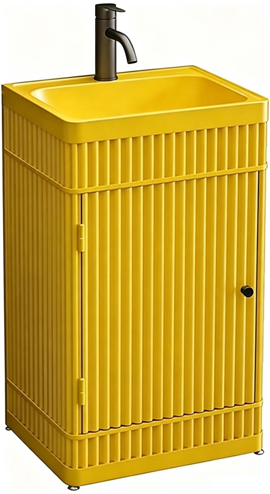 ZTGL Pedestal Sink Rectangular Basin Freestanding Sink Cabinet