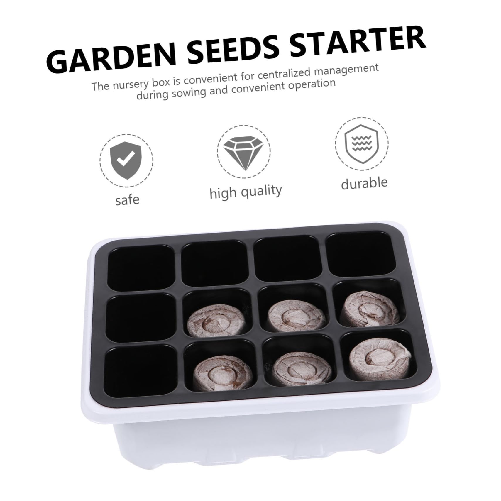 BESTonZON 3 Series Plantas De Huecos con Bloques Kit De Invernadero para Jardín Y Reutilizable Y Resistente para Propagación De Plantas 12 Piezas X 3