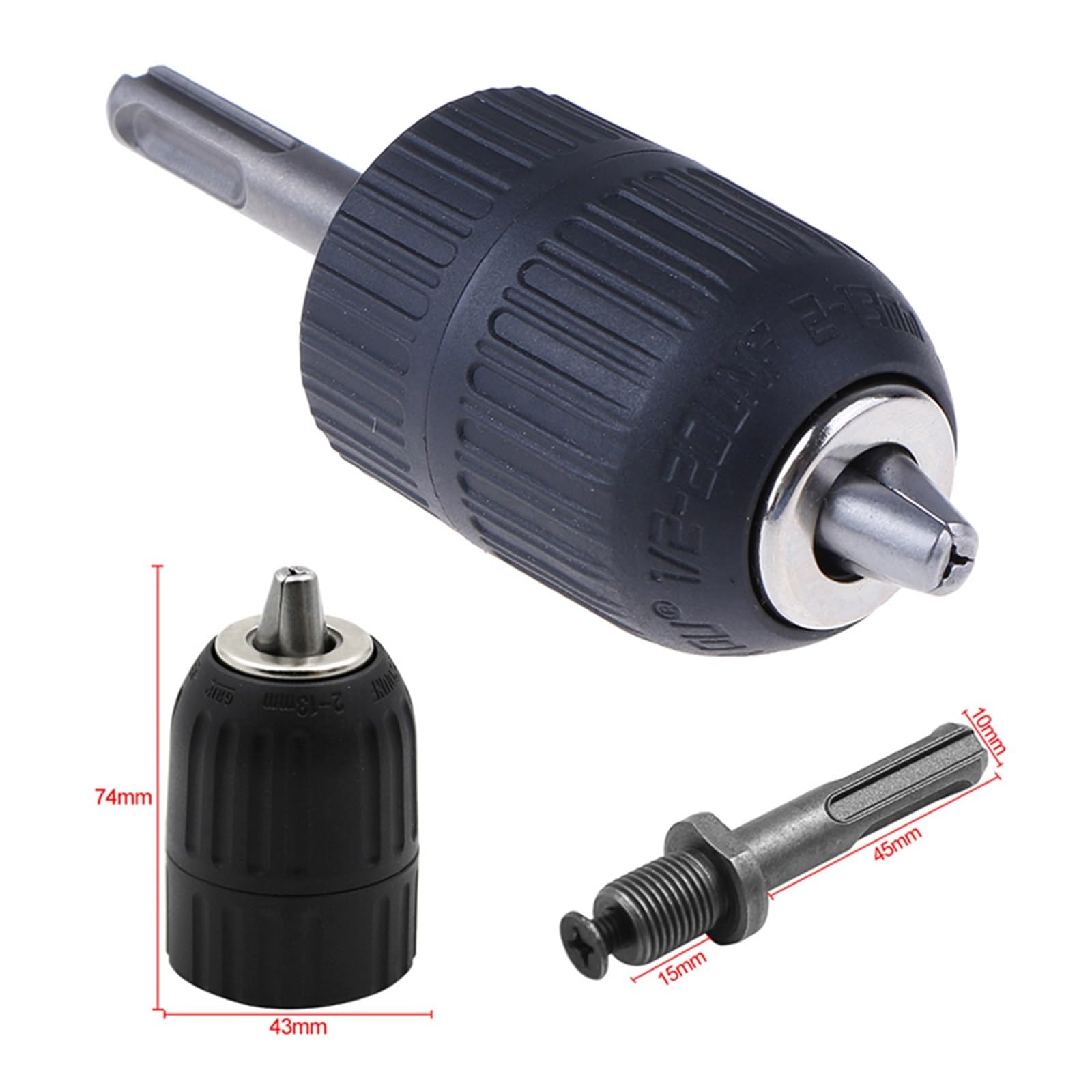 1 zestaw 2-13MM 1/2-20UNF uchwyt wiertarski pasujący do adaptera wału SDS Keyless Heavy Duty Tool Hot