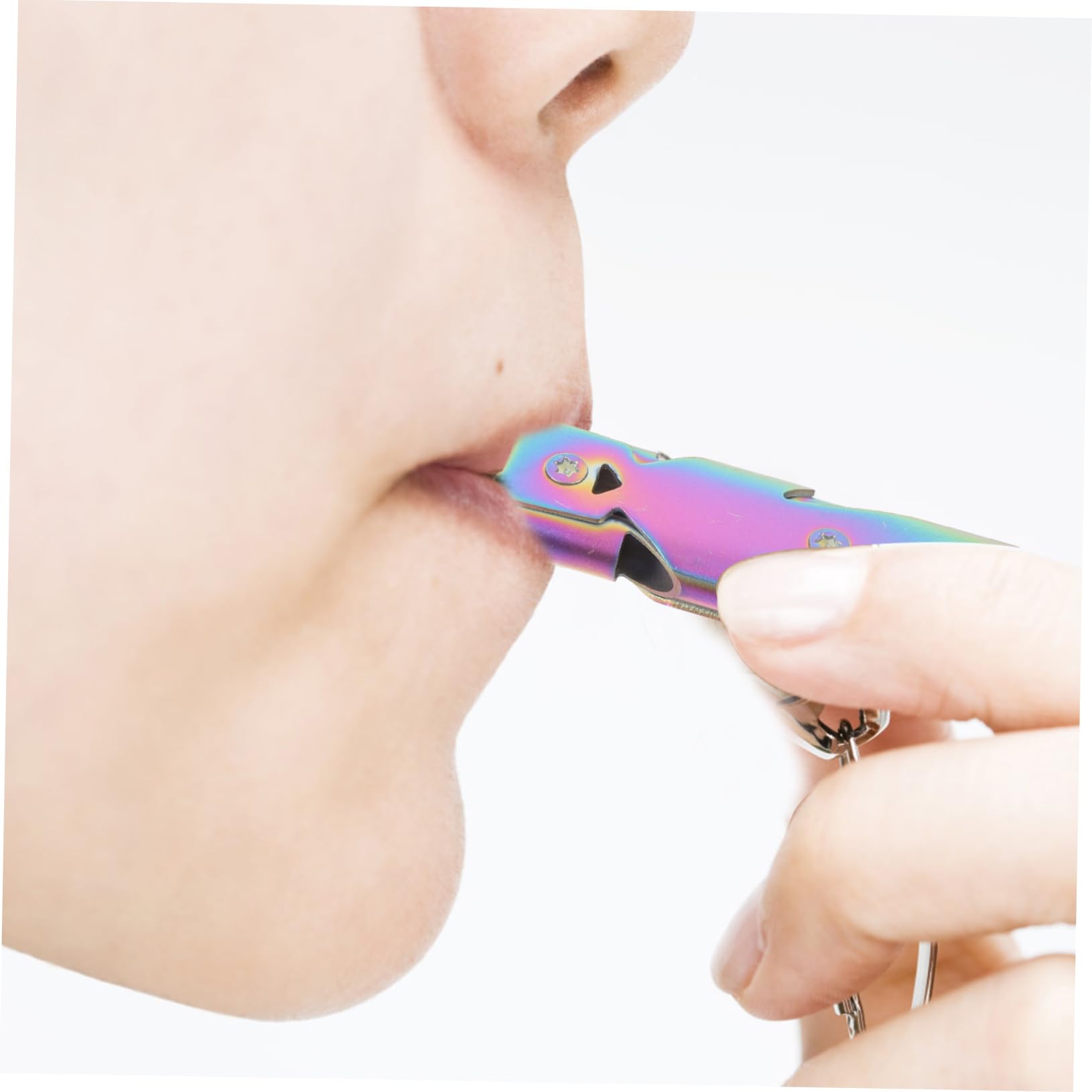 CIYODO Metal Pet Bird Whistle Training Tool Dog Whistle Smooth Edges Bird Cage Accessories for Training