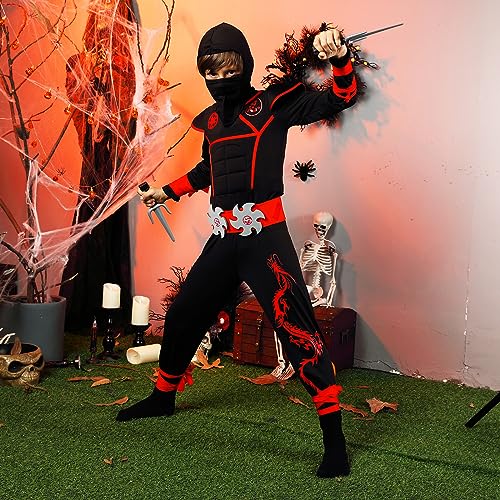 Disfraz de Ninja para niños con accesorios de espuma miniatura 7