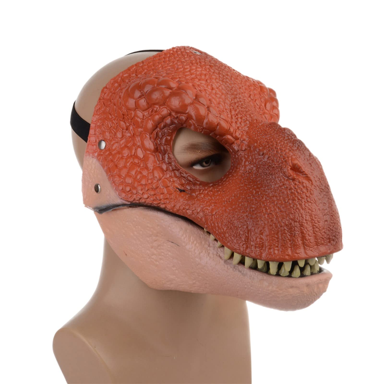Rubies Máscara Pyroraptor Con Mandíbula Móvil – Disfraz De Dinosaurio De Jurassic World, EVA Moldeado Con Detalles Realistas, Para Niños De 3+ Años