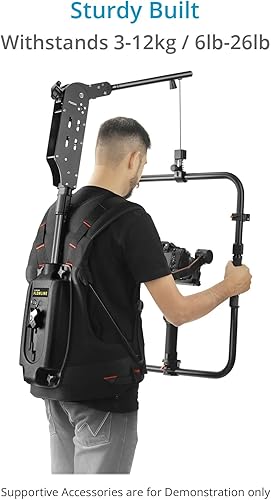 Miniatura 6 de FLYCAM Brazo de estabilización Flowline Edge V1 para plataformas de flujo y cardanes de cámaras. Carga útil de hasta 3-12kg6lb-26lb. Rotación del