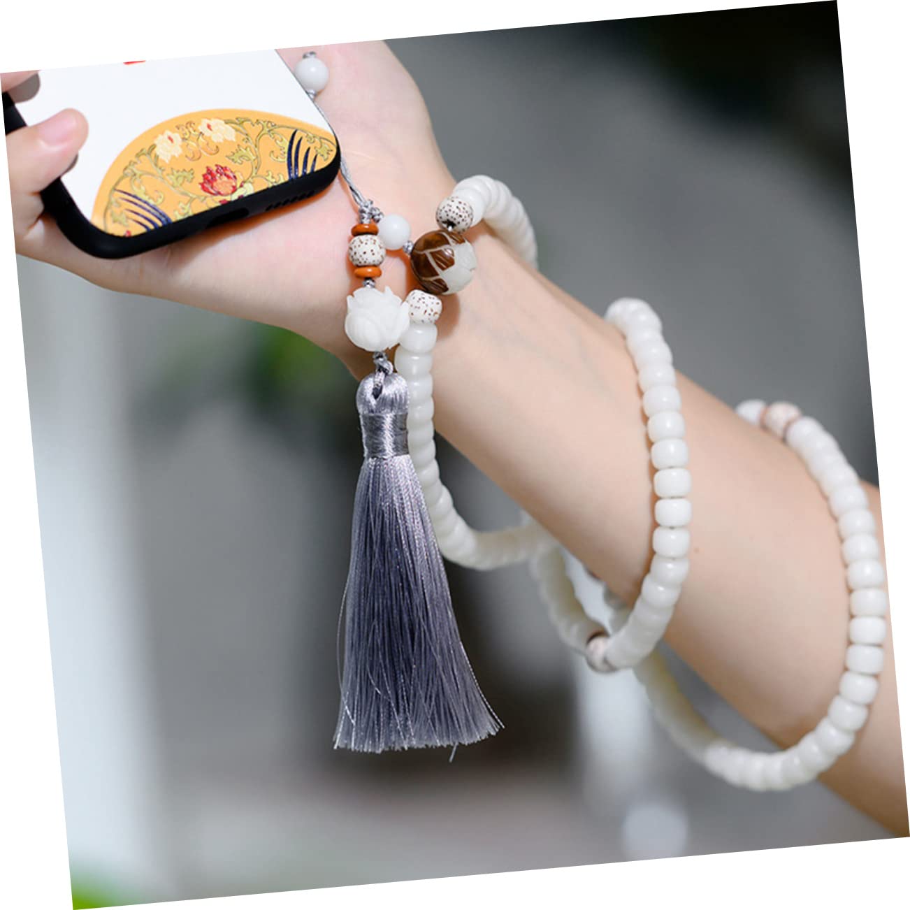 3pièces Chaîne De Téléphone De Bodhi Chinois Lanière Décorative Et Pratique Pour Smartphone Pour Accessoires De Mode Et Antipertes