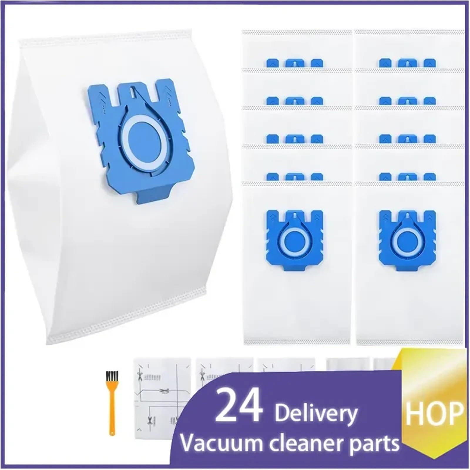 3D-Airclean-Beutel, kompatibel mit Miele GN Staubsaugerbeuteln Classic C1 Complete C1 C2 C3 S227 S240 S270 S400 S2 S5 S8(10pcs)