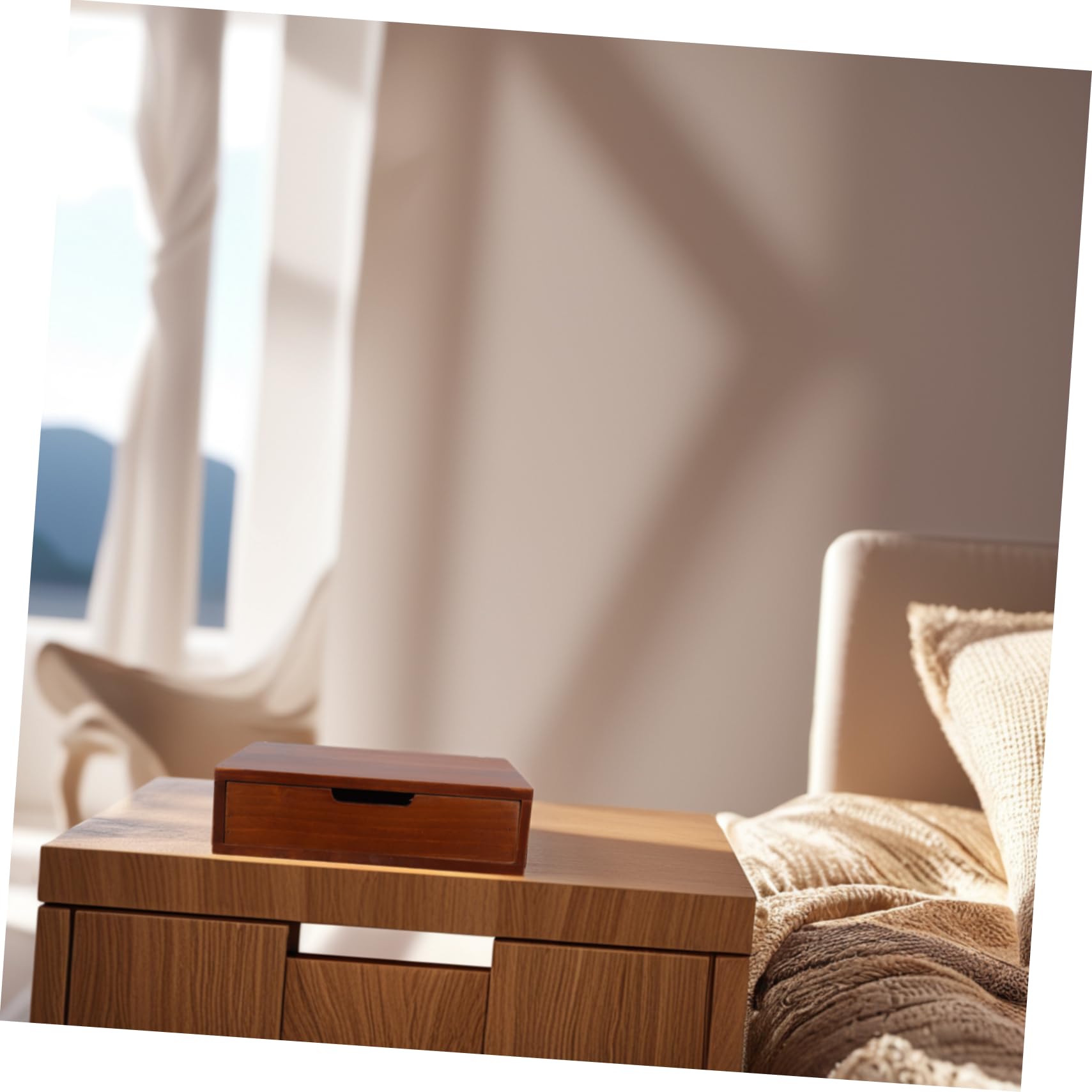 Angoily Holz-aufbewahrungsbox für Schreibtisch Organizer für Küche Schlafzimmer Büroeinrichtung Vielseitige Aufbewahrungslösung Robuste Konstruktion