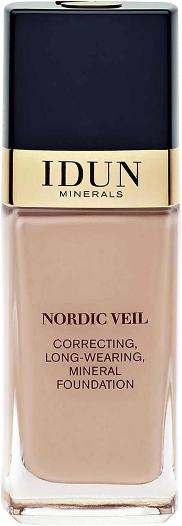 IDUN Minerals Liquid Nordic Veil Foundation - Full and Poreless Coverage, Long Lasting, Soft Matte Finish - Purified and Safe for Sensitive Skin - 312 Ingrid - Medium Cold - 0.88 oz