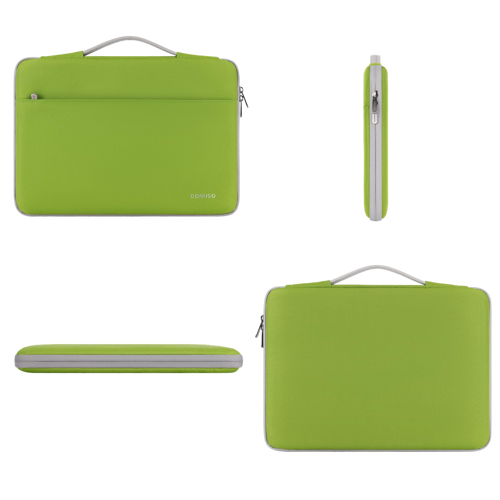 DOMISO 17.3 Pulgada Funda Ordenador Portátil Impermeable Protectora Bolsa con asa Portátil para 17.3" Dell/MSI/Lenovo IdeaPad 300 320 321/HP ENVY 17/LG Gram 17"/ASUS ROG STRIX GL702VS,Verde Hierba