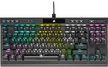 K70 RGB Tenkeyless Mechanical Gaming Keyboard - CHERRY MX SPEED Switches, Aluminum Frame, Per-Key RGB Backlighting, Detachable USB-C Cable