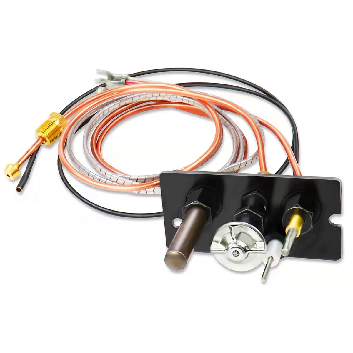 Baeroprki Propane & Natural Gas Fireplace Pilot Assembly Include Pilot Tube, Thermocouple and Ignitor Wire Used for Fireplaces