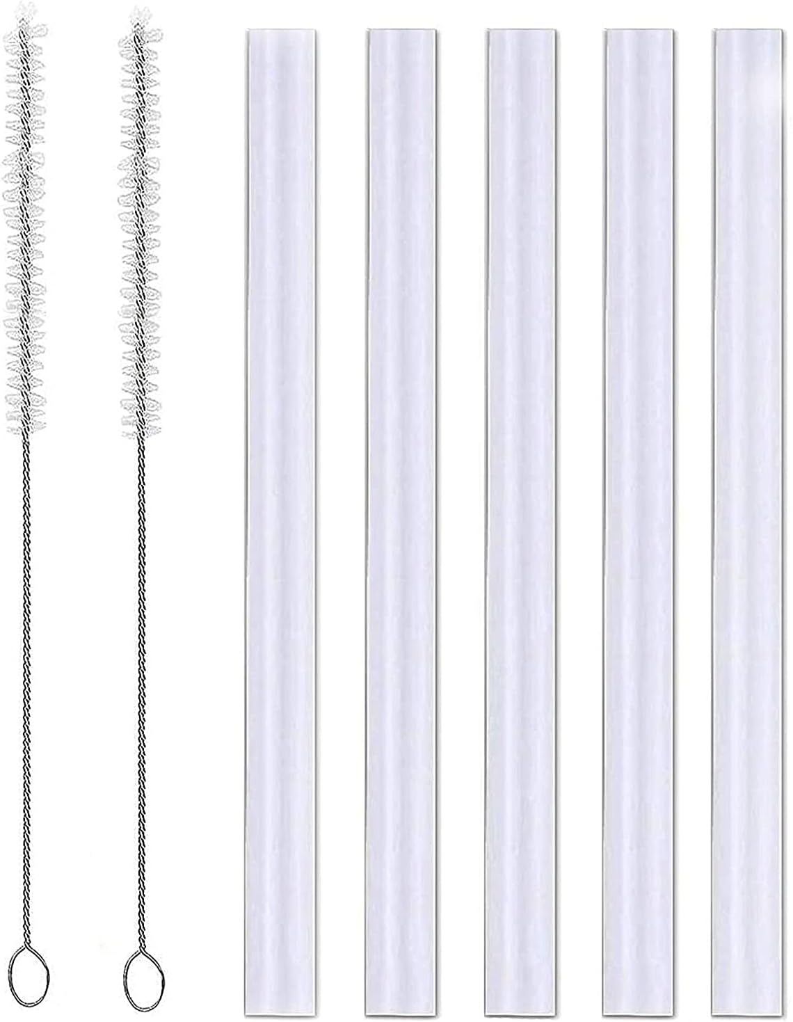 Replacement Straws for CamelBak Eddy Kids 12oz Water Bottle Replacement Straws Set, Accessory for CamelBak, Include 5 Straws and 2 Straw Brush by SLA (12oz-2)