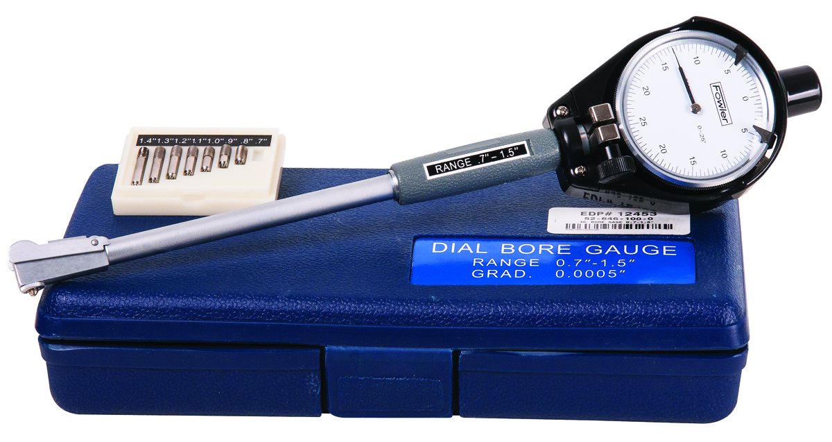 Fowler 526461000, Dial Bore Gage Set with 0.71.5" Measuring Range