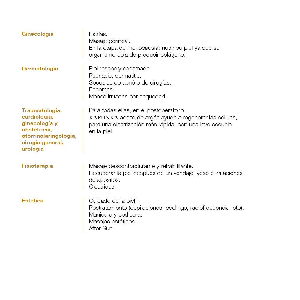 ACEITE DE ARGAN 100% PURO KAPUNKA 500 ml.