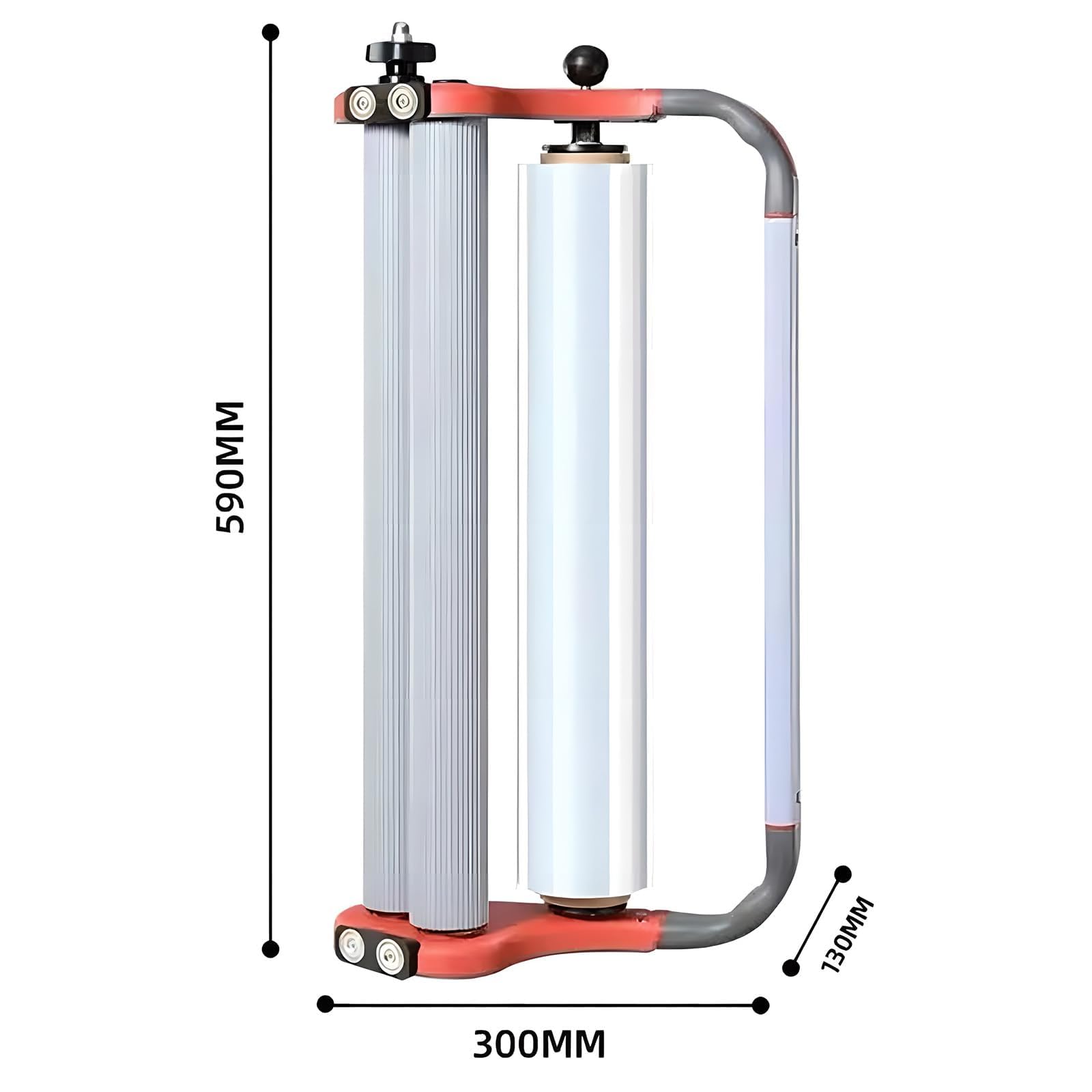 Dévidoir De Film Étirable, Enrouleur De Film Portatif, Largeur De Film 500 Mm, Diamètre Maximal du Film 157 Mm, Facile À Utiliser, pour Un Emballage Efficace