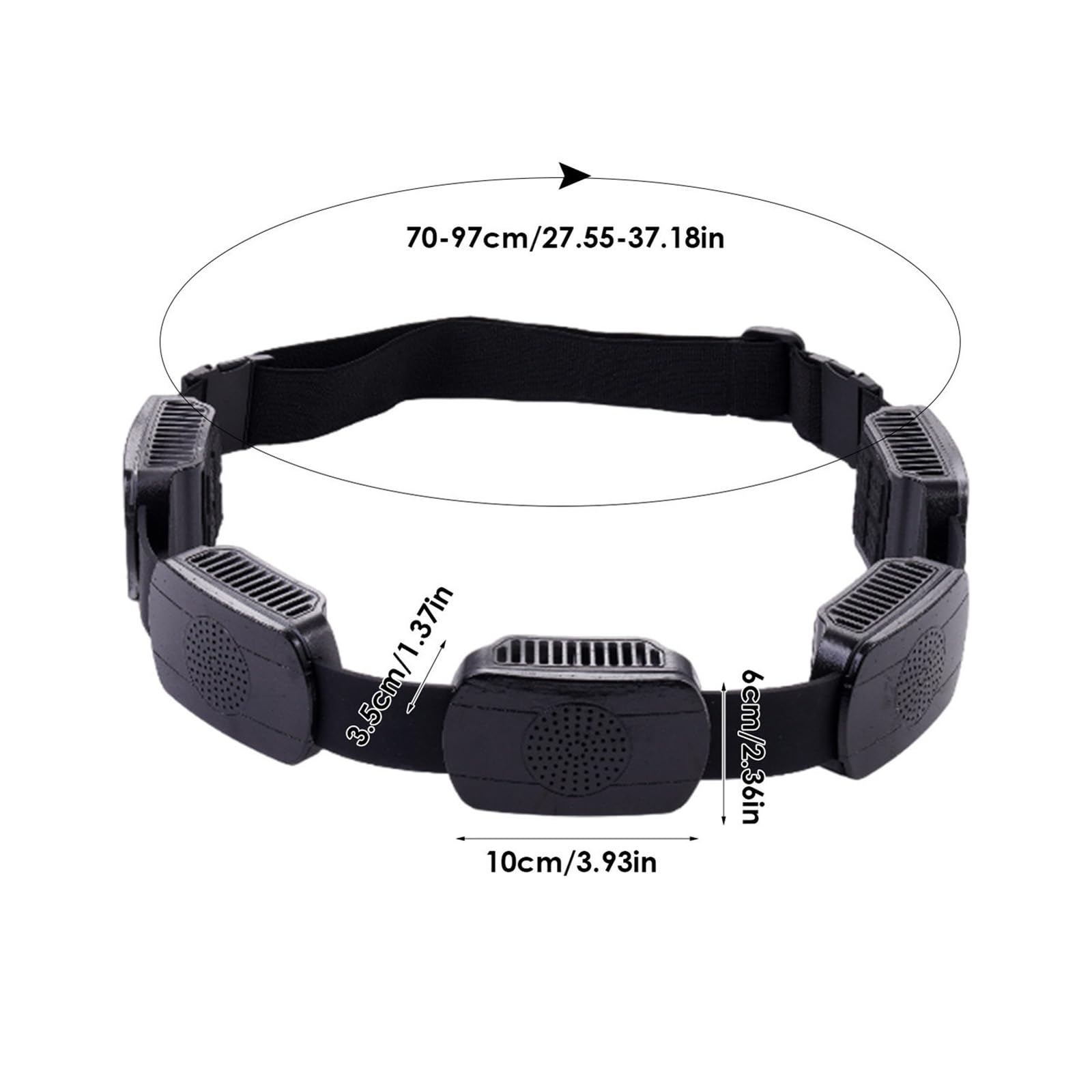 Ventilatore Portatile con Ricarica USB Soluzione Raffreddamento Facile Dispositivo Raffreddamento indossabile per Sport all ' Aperta e spostamenti quotidiani Ventola Ricaricabile Tramite USB