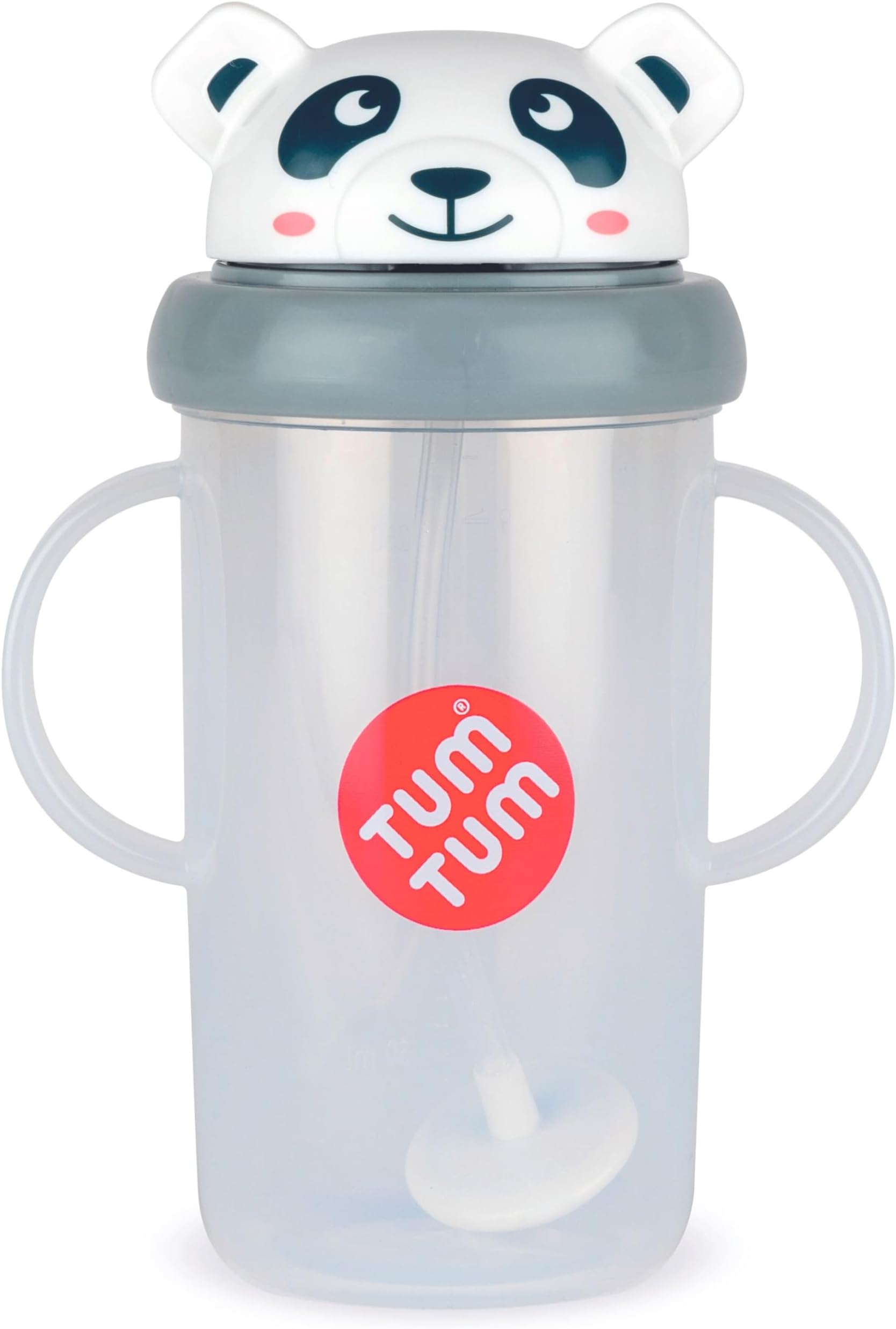 TUM TUM Tippy Up Free Flow Sippy Cup (No Valve), Sippy Cup for Toddlers, 200ml, BPA Free (Pip Panda 300ml)