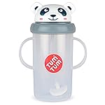 TUM TUM Tippy Up Free Flow Sippy Cup (No Valve), Sippy Cup for Toddlers, BPA Free (Pip Panda 300ml)