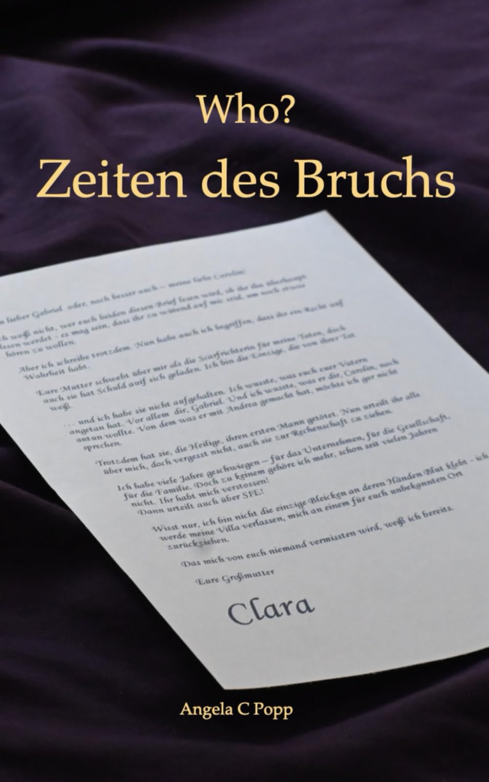 Zeiten des Bruchs: Familien-Saga – Band 1 der Trilogie Who?