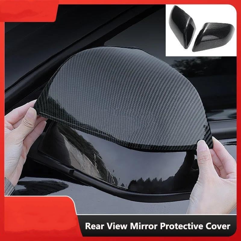 Coques rétroviseur Tesla Model 3 Highland 2024 anti-rayures carbone mat - 3
