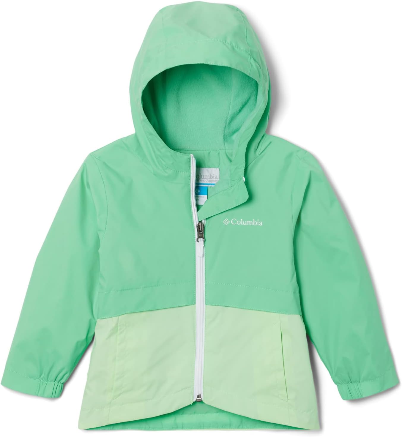 Columbia Girls' Rain-Zilla Jacket Light Jade/Key West XX-Small