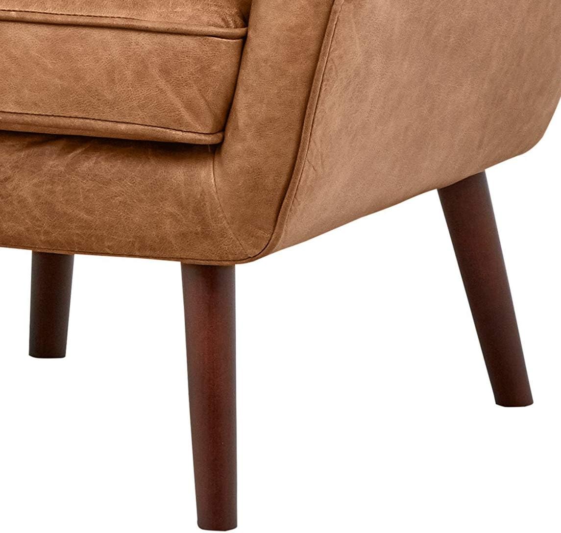 Buy Amazon Brand Rivet Jamie Leather Mid Century Modern Low Arm Accent Chair Buy Amazon Brand Rivet Jamie Leather Mid Century Modern Low Arm Accent Chair