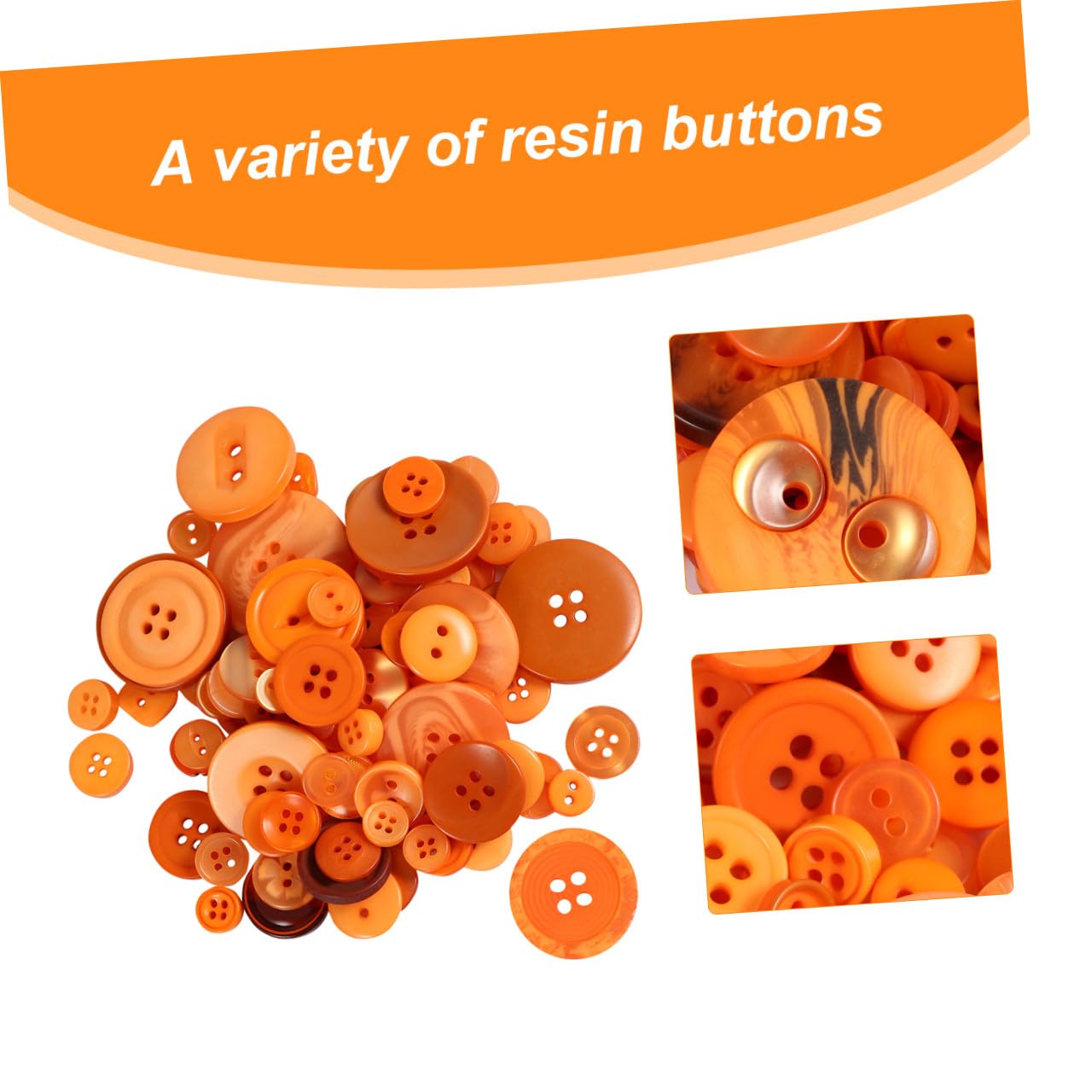 Bottoni in Resina Assortiti 10 Borse 1000 Pezzi 7mm-35mm