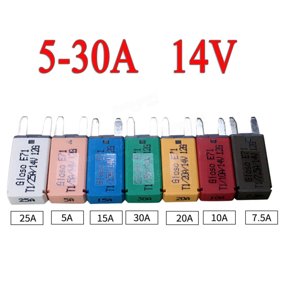 220 pz medio e piccolo auto camion auto lama fusibile Combo K Box 2A 3A 5A 7.5A 10A 15A 20A 25A 30A 35A scatola dei fusibili Casa  13