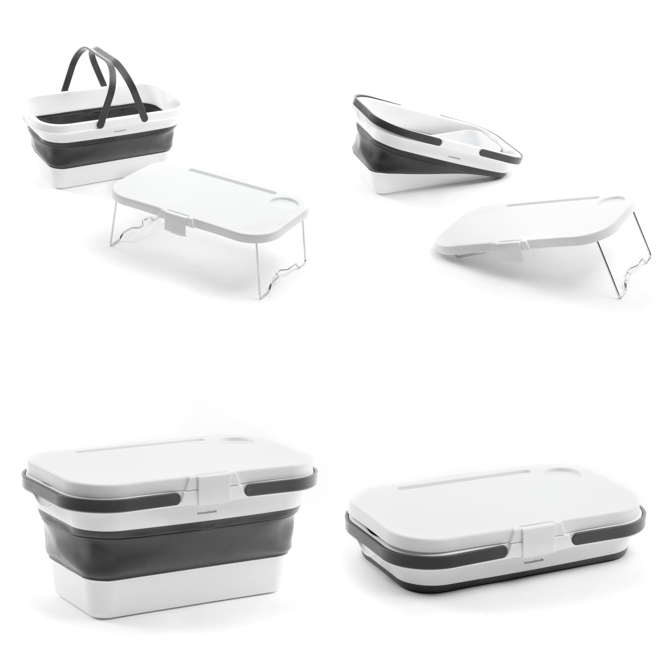 Cestino da Picnic Pieghevole con Piano d'Appoggio Pickning InnovaGoods