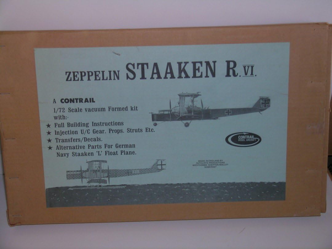 Contrail Model Aircrfat "German WW I Zeppelin Staaken R.VI' Plastic Model Kit