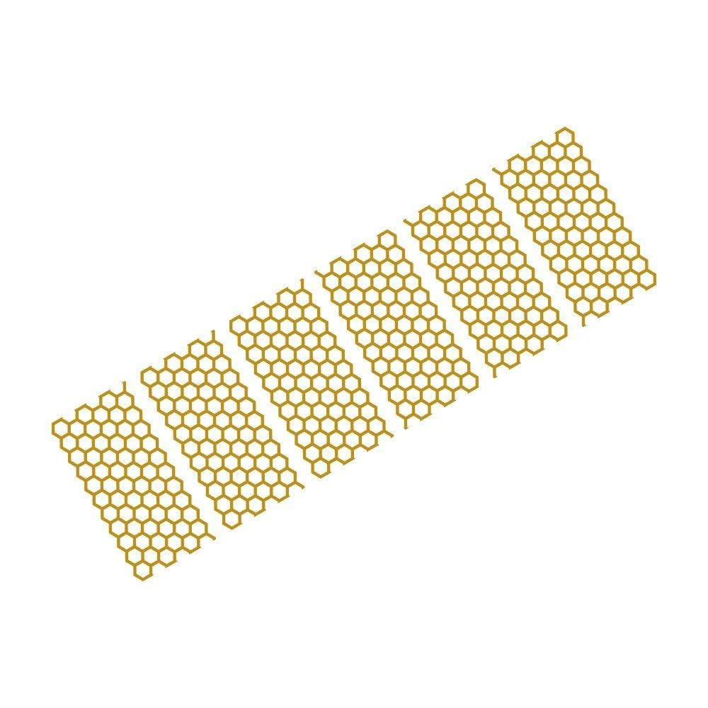 Car Rear Tail Light Vinyl Film Stickers for BMW Auto Honeycomb Graphics Decor Decals(Matt Gold)